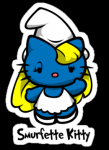 Hello K Smurfette Decal