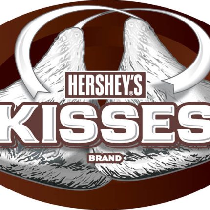 hershey kiss oval sticker