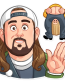 jay and silent bob funny cartoon wall sticker 5
