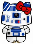 Kitty R2D2 Sticker