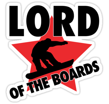lord of the board sticker
