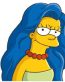 marge with her hair down sticker