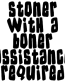 marijuana stoner with a boner diecut decal