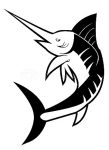 Marlin Fish Die Cut Decal 4