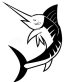 Marlin Fish Die Cut Decal 4