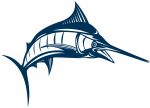 Marlin Fish Die Cut Decal 6