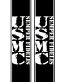 Military usmc-lettering-bed-stripe combo kit