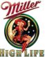 Miller High Life Girl in Moon Decal