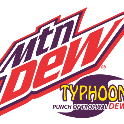 mountain dew TYPHOON LOGO sticker