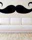 Mustache Wall Art PHOTO (with couch) Sticker