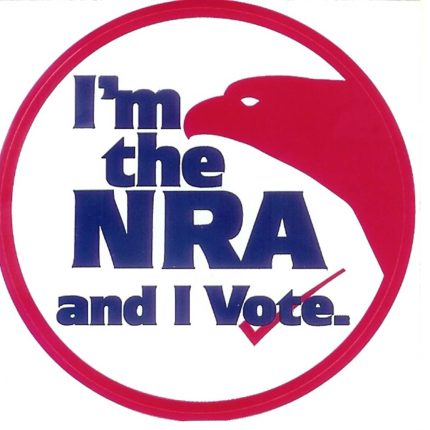 NRA Member and I Vote Circular Sticker