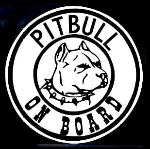 Pitbull on hot sale board sticker