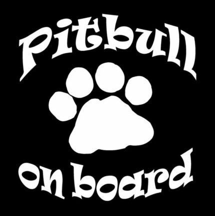 Pitbull Onboard Diecut Decal