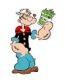 Popeye Sticker Spinach
