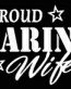 PROUD Military Stickers MARINE WIFE