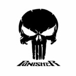 Punisher-Vinyl-Fashion-Creative-Personality-Skull-Decal