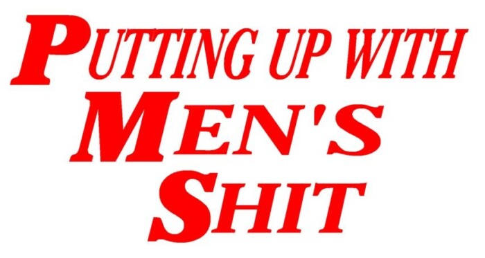 Putting Up With Mens Shit Vinyl Car Decal