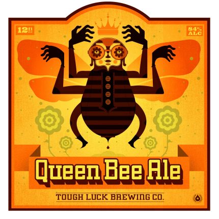 queen beer ale sticker