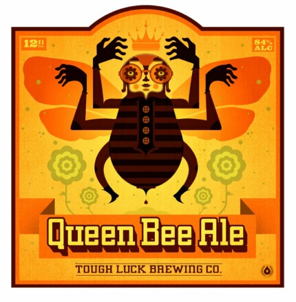 queen beer ale sticker