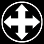 racist rebel sticker-arrow-cross