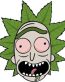 rick & morty weed hair funny sticker
