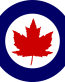 Royal Canadian Air Force Logo Round Sticker