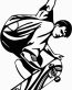 SKATER DIE CUT extreme_sport STICKER