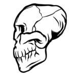 Skull Vinyl Decal Sticker 07