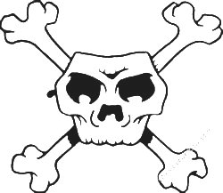 Skull Vinyl Decal Sticker 20, Skull and Crossbones decals, skull ...