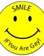 Smile if you are gay sticker