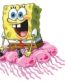 spongebob-jellyfish ride funny car sticker