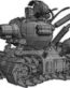 Tank Drawing Robot Sticker LEFT