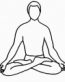 Yoga Male Pose Outline Decal