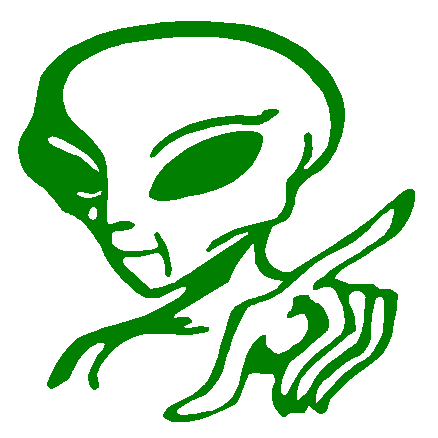 Alien vinyl decal