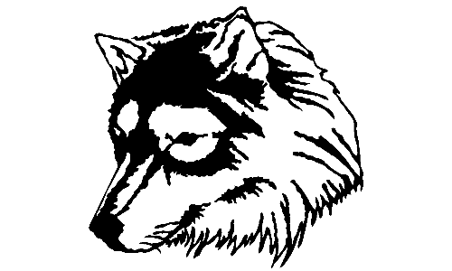 032 Siberian Husky Decal