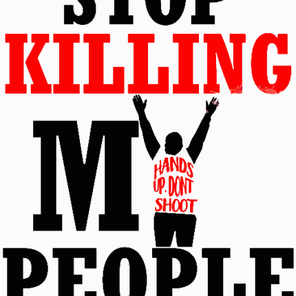 1 Stop Killing My People BUMPER STICKER