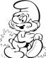 Diecut Smurf Sticker 2