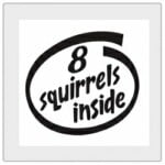 8 Squirrels Inside Decal