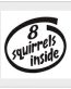 8 Squirrels Inside Decal