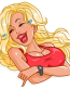 bay watch pam anderson sticker 1