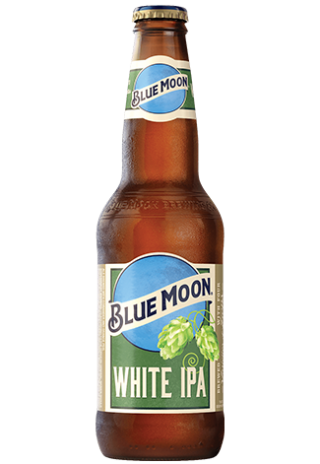 BLUE MOON WHITE IPA BOTTLE SHAPED STICKER