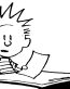 Calvin at School Vinyl Diecut Decal