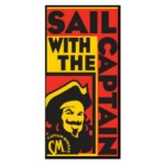 Captain-Morgan-Rum RECTANGLE BOOZE STICKER