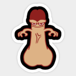 CARTOON PENIS DICK FUNNY XXX STICKER