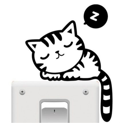 Cat Funny Cute Switch Vinyl Stickers