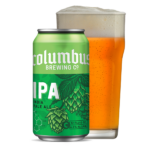COLUMBUS BREWING INDIA PALE ALE IPA CAN AND GLASS STICKER