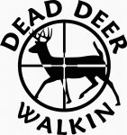 Dead Deer Walking Die cut Decal