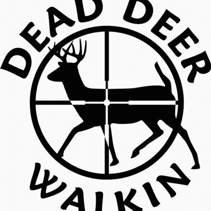 Dead Deer Walking Die cut Decal