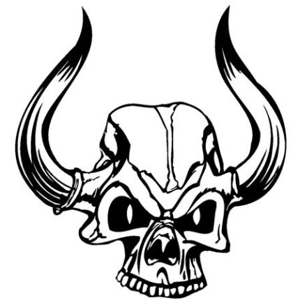 Demon Skull Vinyl Decal