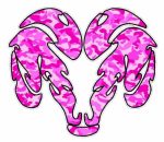 Dodge Ram Tribal Logo - PINK CAMO